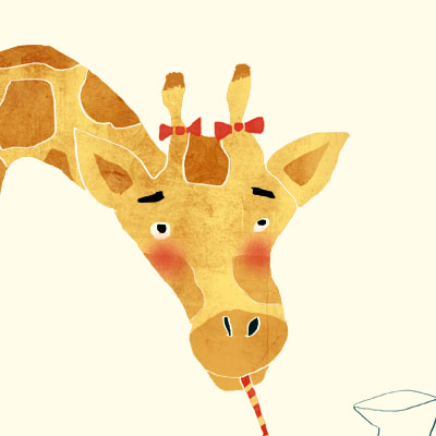 Gina Giraffe animal character for Childrens picture book