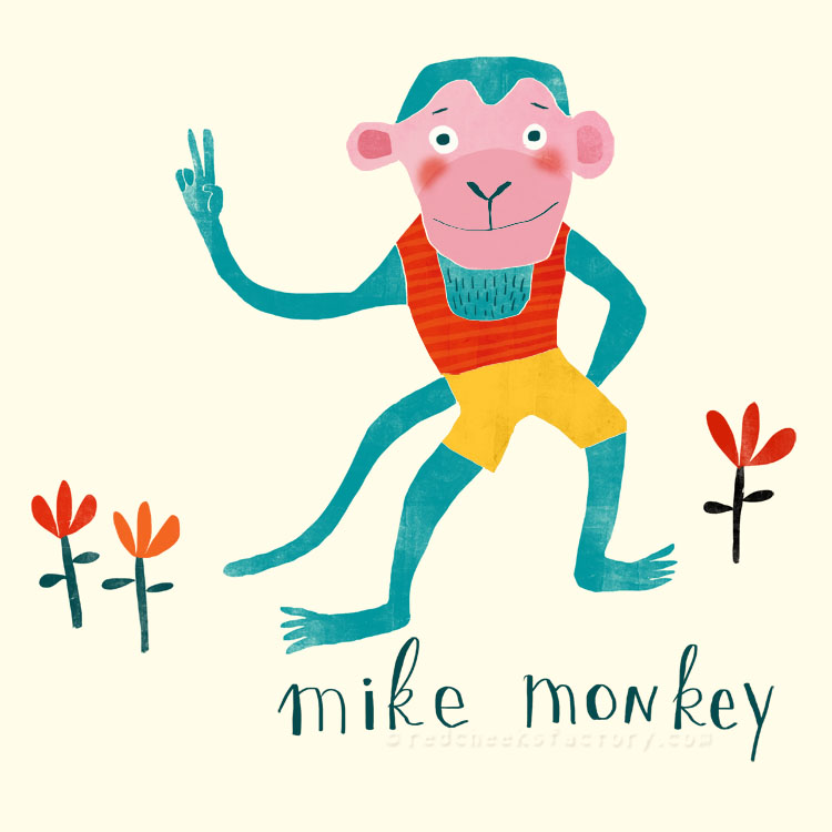 Mike Monkey illustration by Nelleke verhoeff