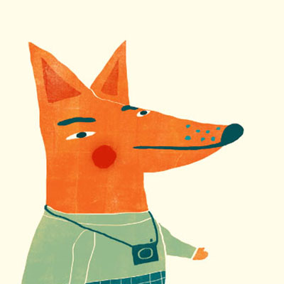 Felix Fox animal character for Childrens picture book