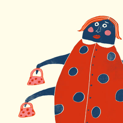Lola Ladybird animal character for Childrens picture book