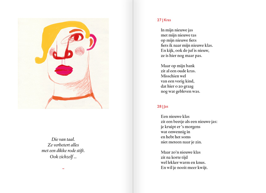 De bel gaat 4 De bel gaat 2 gedichten van Geert De Kockere en gezichten van Nelleke Verhoeff