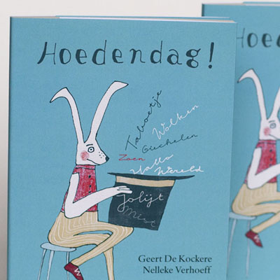 Illustraties voor het boekje Hoedendag! van Geert De Kockere en Nelleke Verhoeff
