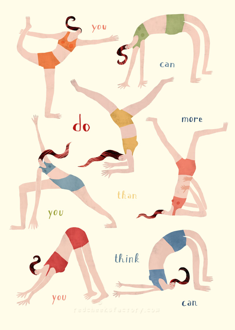 More Than You Think Yoga Illustrations by Nelleke Verhoeff