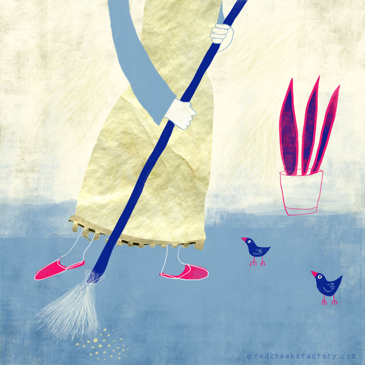 'Cinderella' illustration by Nelleke Verhoeff after the famous fairytale Cinderella  