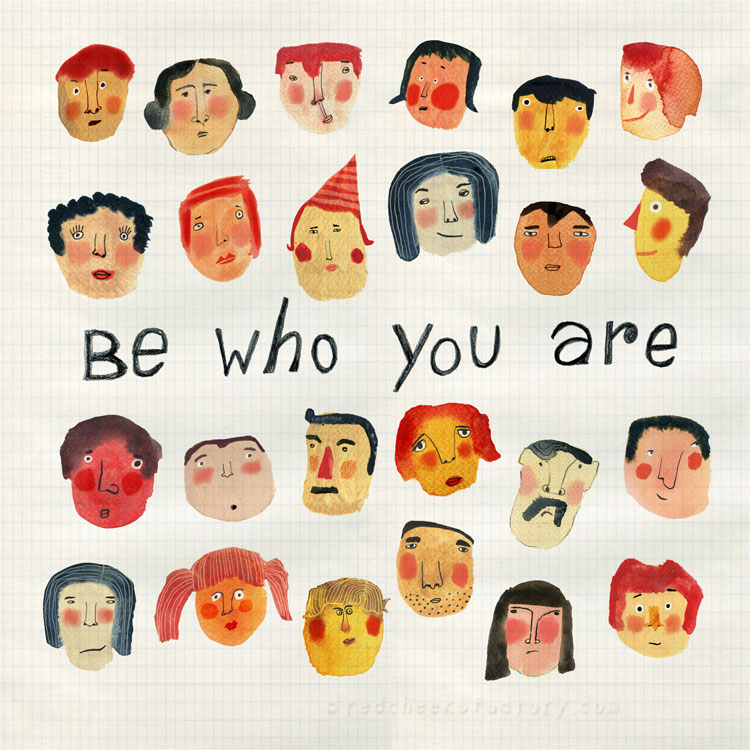 Be Who You Are giclee print