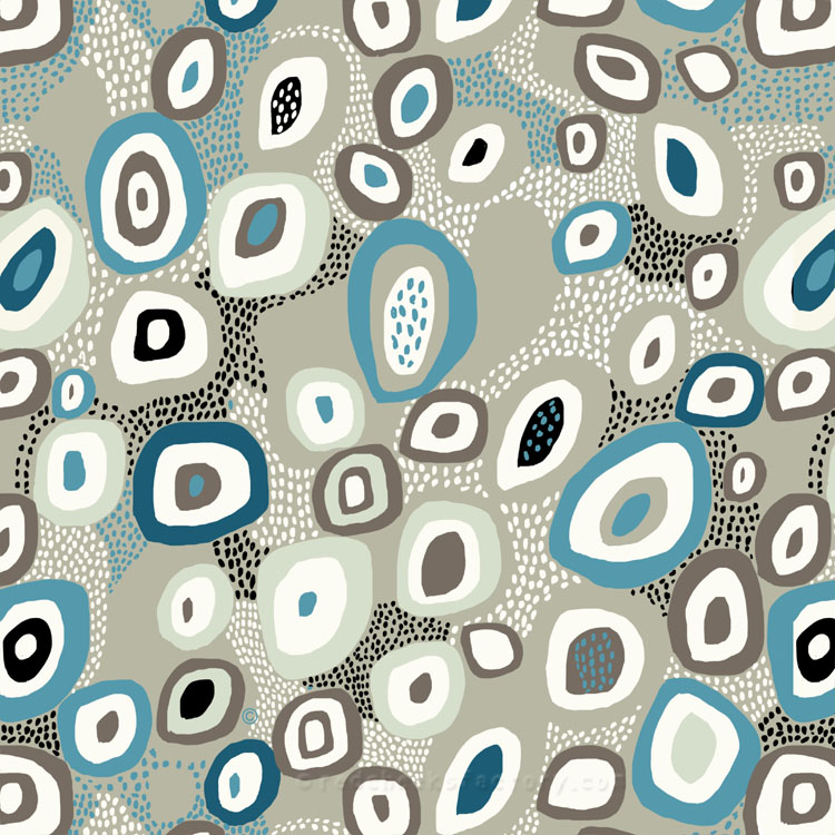 Dots and shapes pattern Nelleke Verhoeff