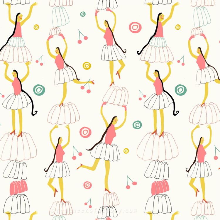 Jelly Party pattern by Nelleke Verhoeff