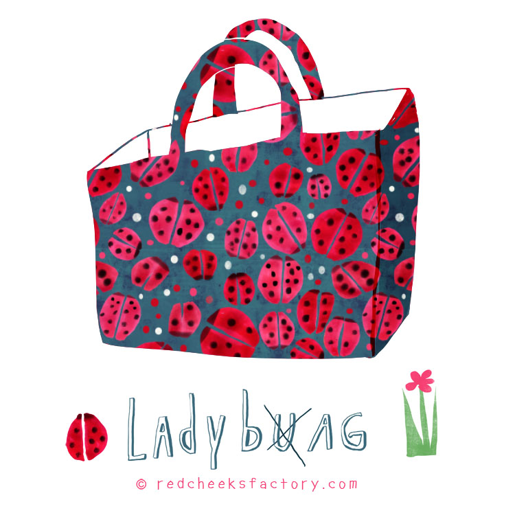 Ladybug Bag animal Pattern by Nelleke Verhoeff