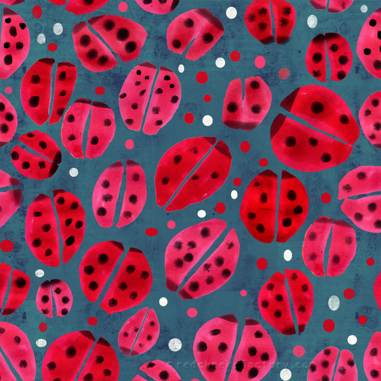 Ladybug animal Pattern by Nelleke Verhoeff