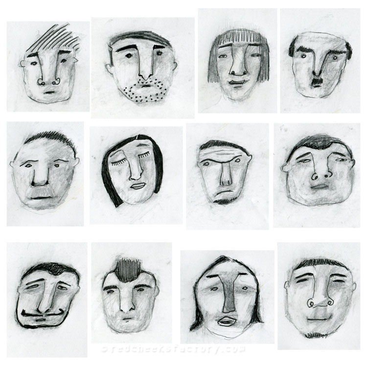 Face Gallery from my sketchbook