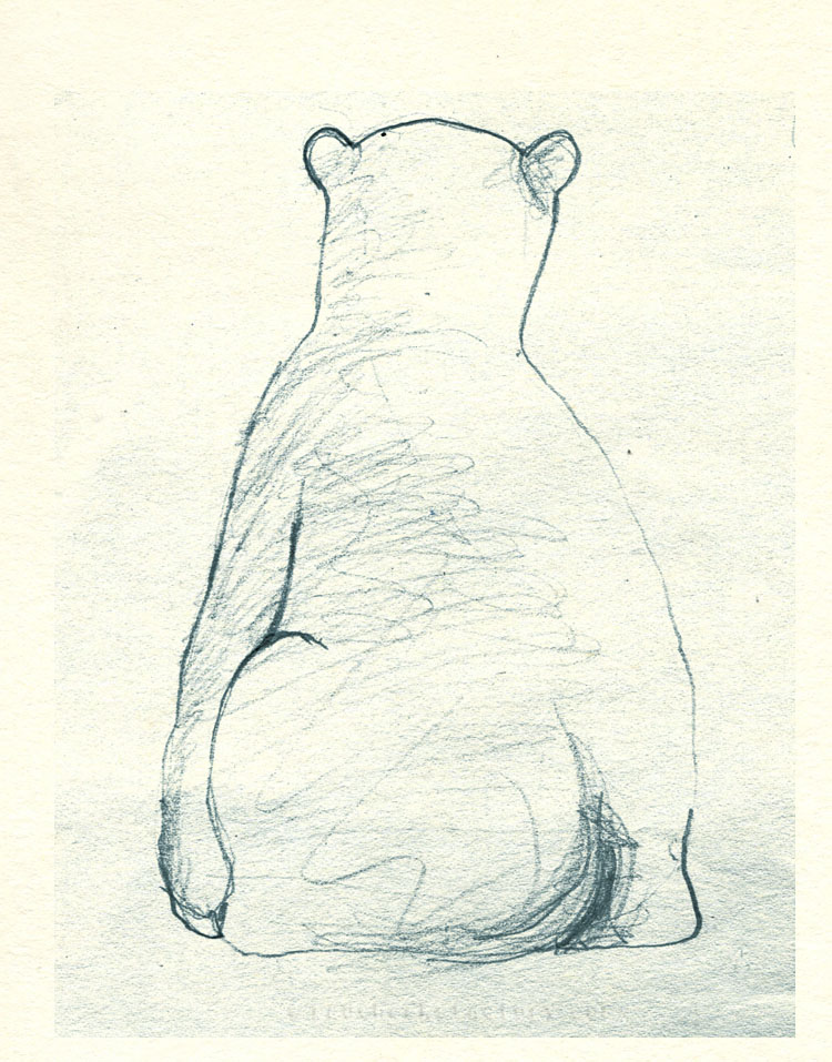 Polar Bear study from mu sketchbook 2