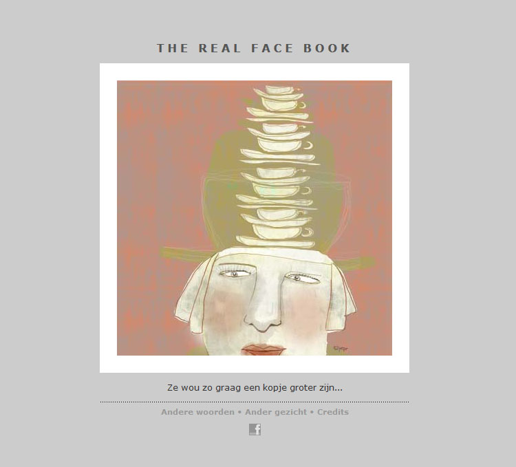 THE REAL FACE BOOK 11 illustration from my face a day project