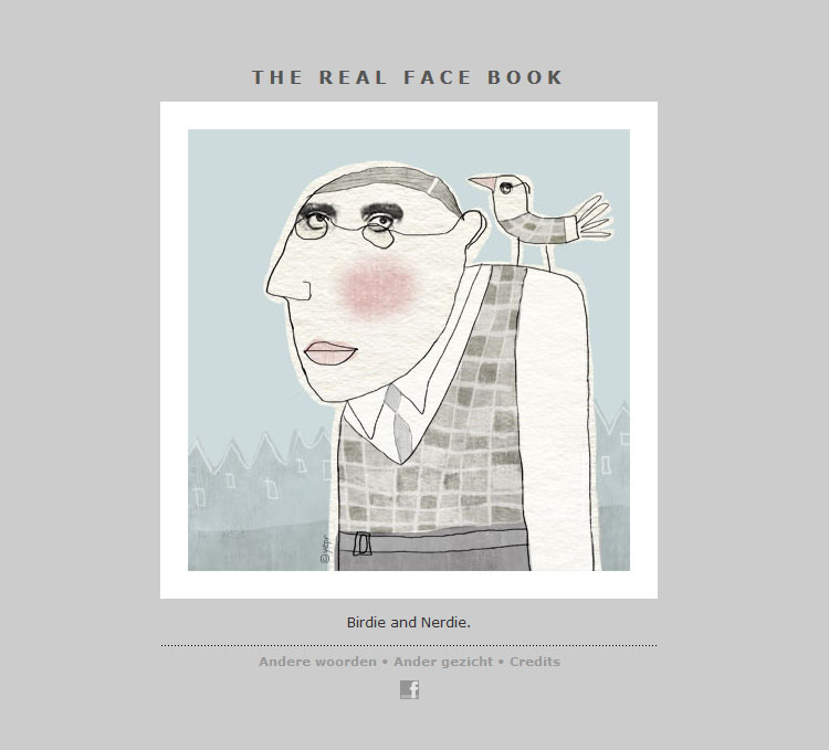 THE REAL FACE BOOK 18 Illustration from my face a day project