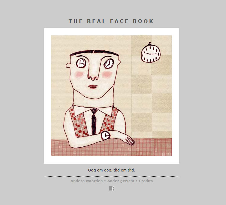 THE REAL FACE BOOK 19 illustration of a Time Manager