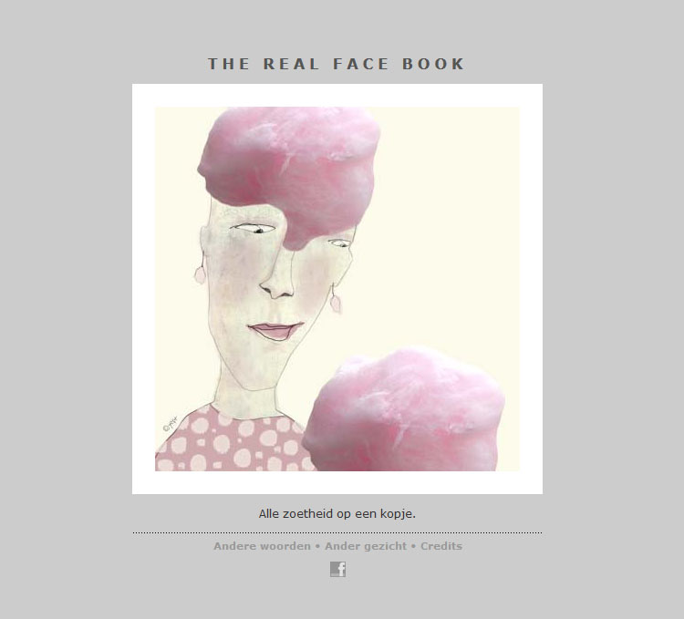 THE REAL FACE BOOK 20 illustration from face a day project